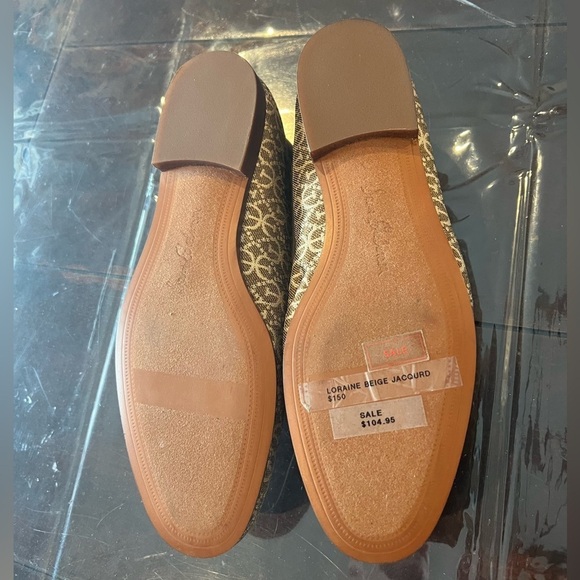 S57. NEW SAM EDELMAN LORAINE BIT LOAFER BEIGE JACQUARD 5M/EU35 - Picture 10 of 11